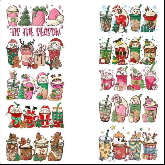 Christmas Crafts 3D Wrap Adhesive Transfer Stickers for Glass Acrylic ❄️ 6 Left! - Picture 1 of 6